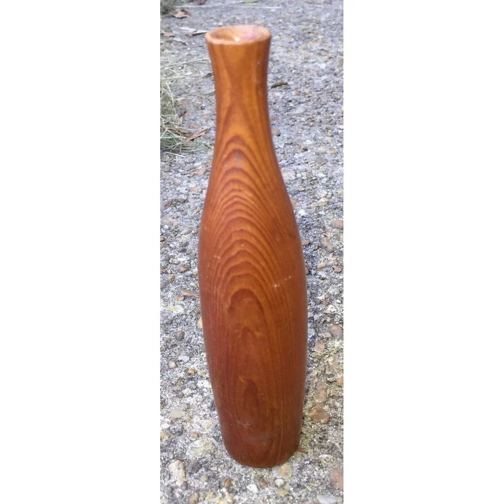 Vintage Small Mid Century Modern Bud Vase Signed by Artist 6
